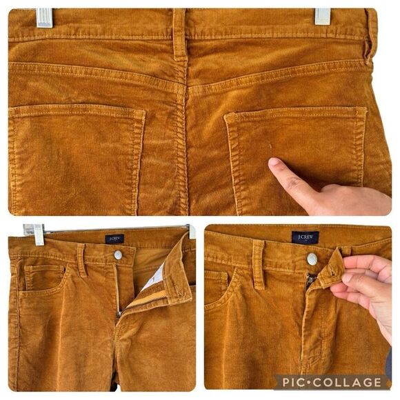 J. Crew Golden Brandy Mid Rise Skinny Corduroy Stretch 5 Pockets Pants Size 29 - Picture 6 of 11